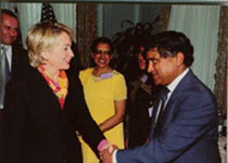 Vas & Neerja meet Senator Clinton